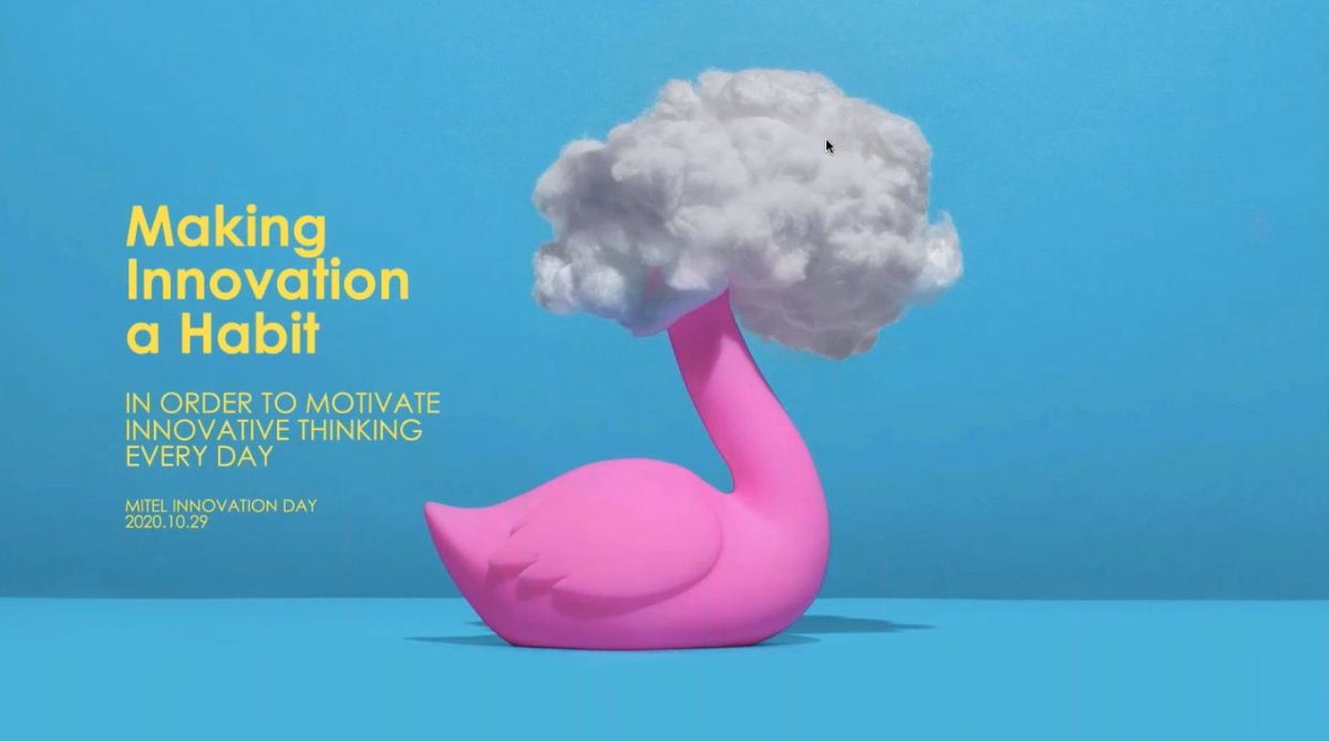 Team Mitel is getting inspired as our annual #InnovationDay kicks off in Stockholm with a keynote by Co-Founder of ideation360 and #entrepreneur, @SosLindblom.