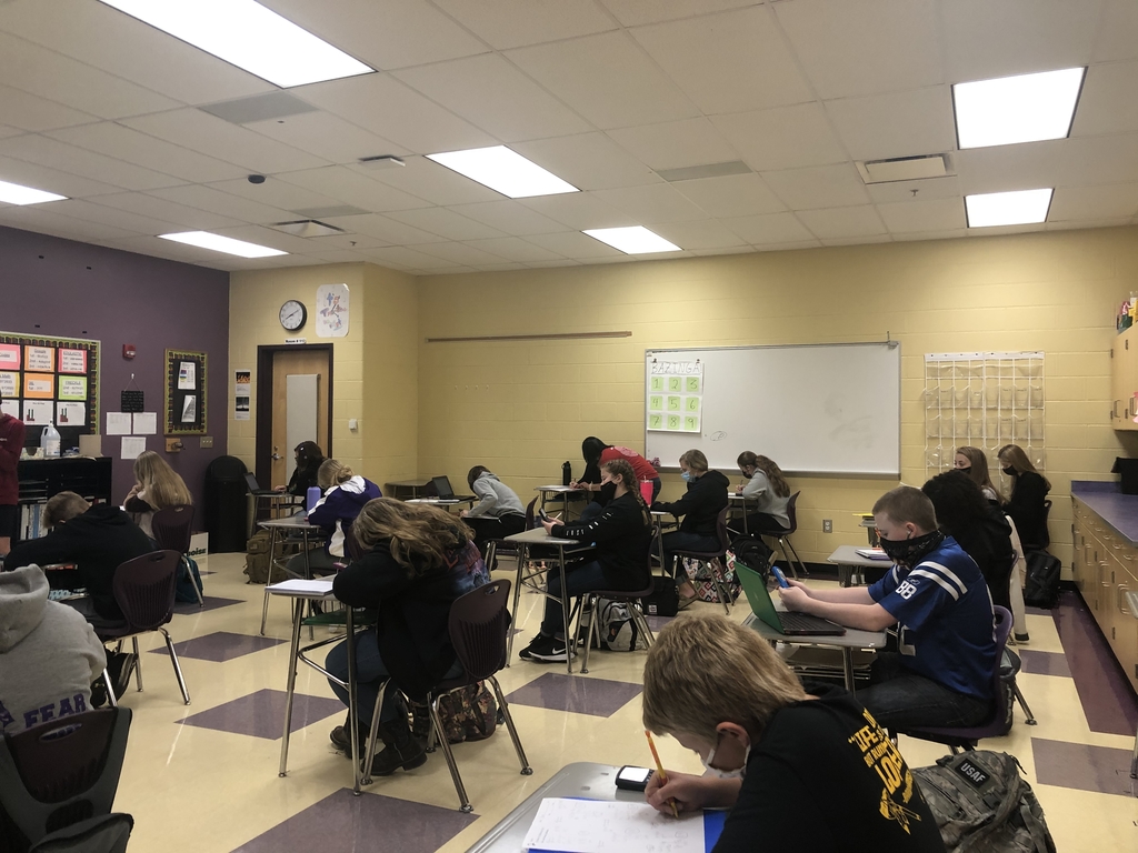 McBurg_MS's tweet photo. Focus!! The word I would use for this morning’s Algebra group! Working so hard on solving systems by substitution, I didn’t want to interrupt! #KnowOurWhy https://t.co/yNtMTdlQKz