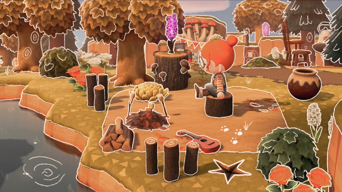 AureliaCyra's tweet photo. Roasting some yummy marshmallows 🌸✨ #acnh
#AnimalCrossingNewHorizon #acnhisland #acnhinspo https://t.co/uUJaGj0yHe