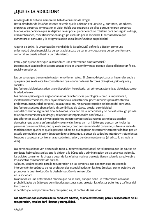 casa_bloc's tweet photo. La adicción: una enfermedad biopsicosocial
#adicción #tratamientolibrededrogas #casabloc #revistacasabloc #associacióretorn https://t.co/fHoklKUUNc