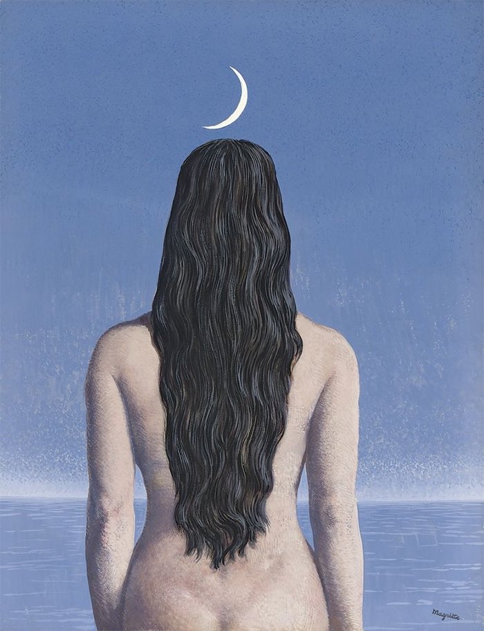 René Magritte, La Robe Du Soir (1954) | Barry Jenkins, Moonlight (2016)