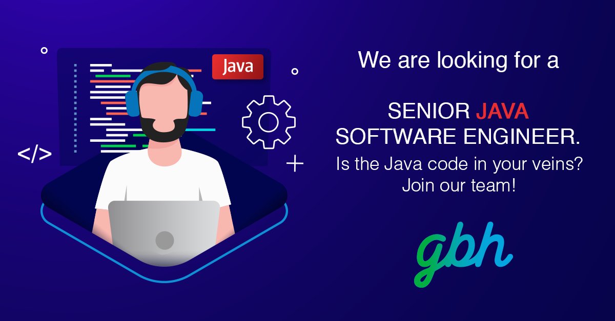 SolucionesGBH's tweet image. Are you an expert programming in Java? Apply today and be part of our #JavaTeam!
Apply at the link 👉 bit.ly/3kBlZvf
#GBHJobs #Java #Remotework #JavaDeveloper