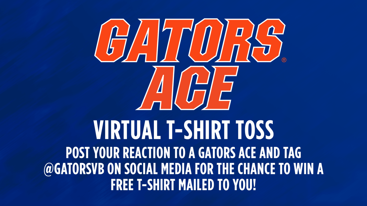 GatorsVB's tweet photo. Who wants a T-shirt?!?! ♠️👀
Details ⤵️
#GoGators https://t.co/6onIMwb7Ul