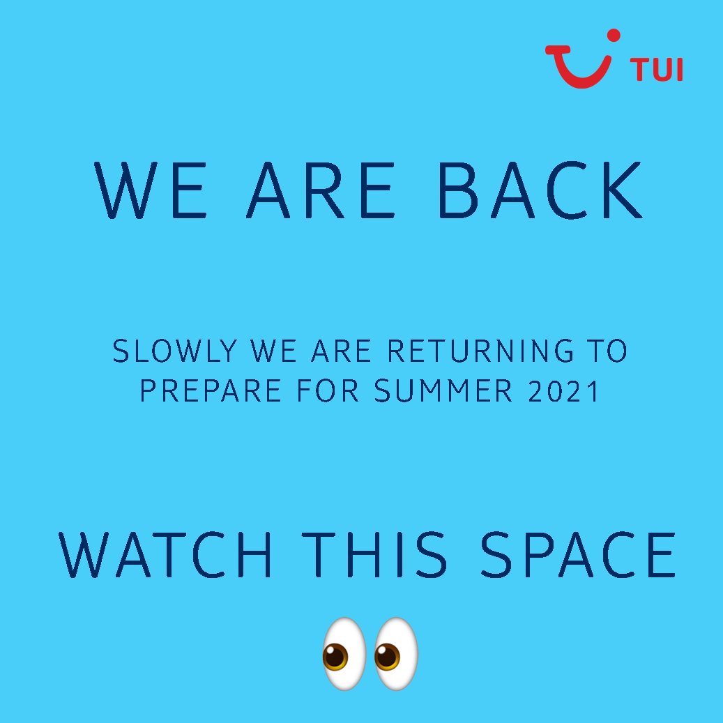 TUIJobs's tweet photo. Boo! 👻👻
Keep your eyes peeled and your enthusiasm poised ready for take off.
We are BACK , watch this space. 🛫🔜
#Summer2021 #FuturePlans #Optimism https://t.co/3Q3724TOkB