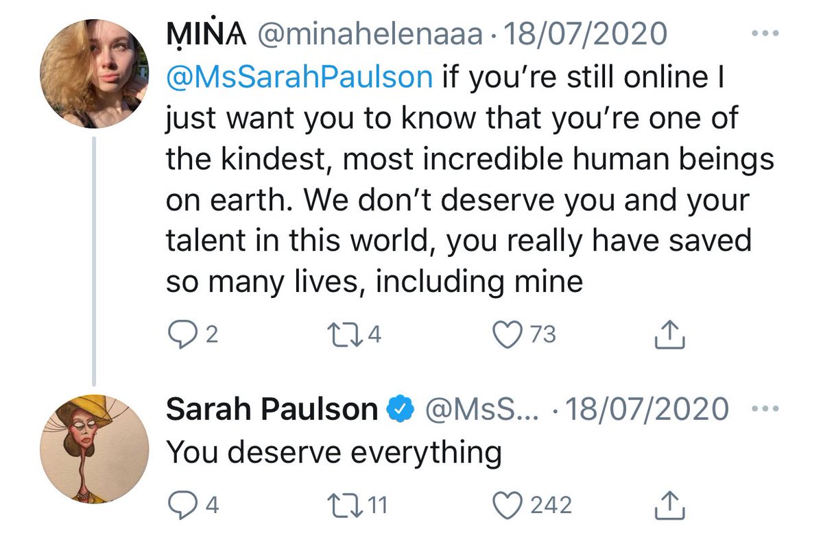 no one can hype & comfort sarah paulson stans better than  @MsSarahPaulson: a thread —