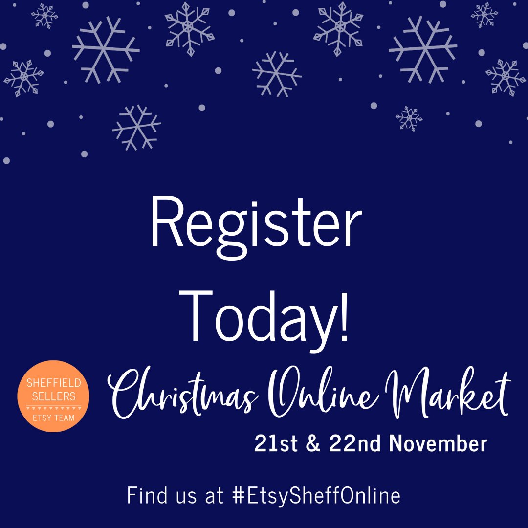Registrations are still open for our Christmas Online Market on 21st and 22nd Nov 🎁🎄🎉 
Check out our blog for all the details!
sheffieldsellers.uk/uncategorized/… #madeinsheffield #etsysheff #handmade #etsysellers #Sheffieldissuper #Sheffield #supportlocal #supportsmallbusiness