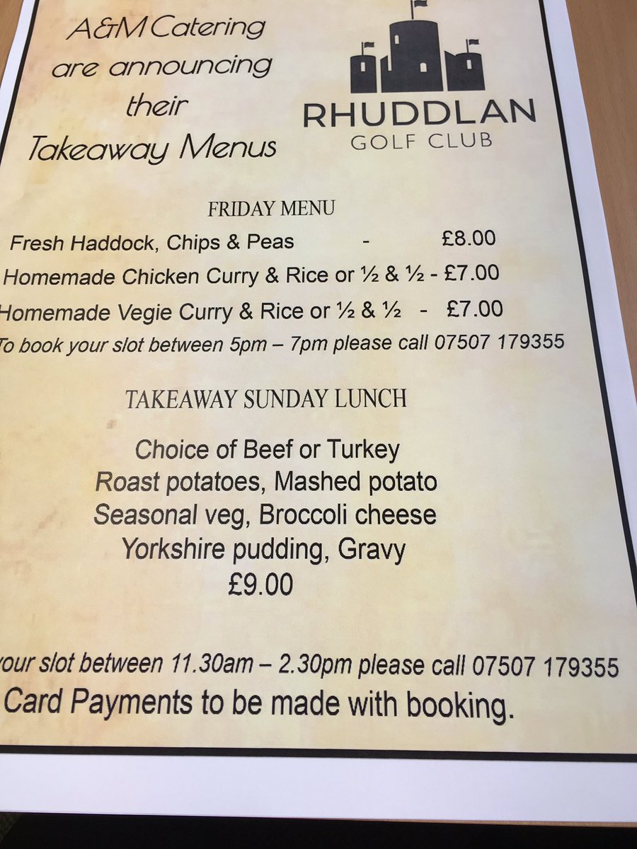 Book your Take Away from the number below 👍