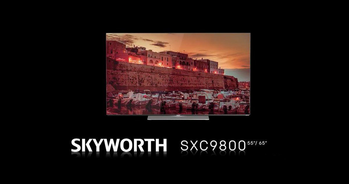 TechnoBokMedia's tweet photo. Skyworth @SkyworthSA new 2021 SXC9800 OLED TV is simply stunning 😎🔥 With #AndroidQ, #DolbySound, a 120HZ OLED panel and #TrochilusDisplayEngine its setting the bar high for 2021 #SmartTV https://t.co/hTn51gvWcF
