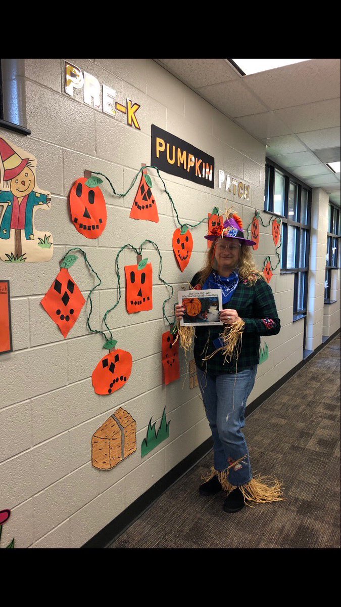 Our Fabulous Principal Mrs. Pfeifer, aka Mrs.Scarecrow, came and read to our class The Little Old Lady Who was Not Afraid of Anything! <a href="/HumbleISD_PREK/">HumbleISD ECE</a> <a href="/HumbleISD_EGE/">Elm Grove Elementary</a>