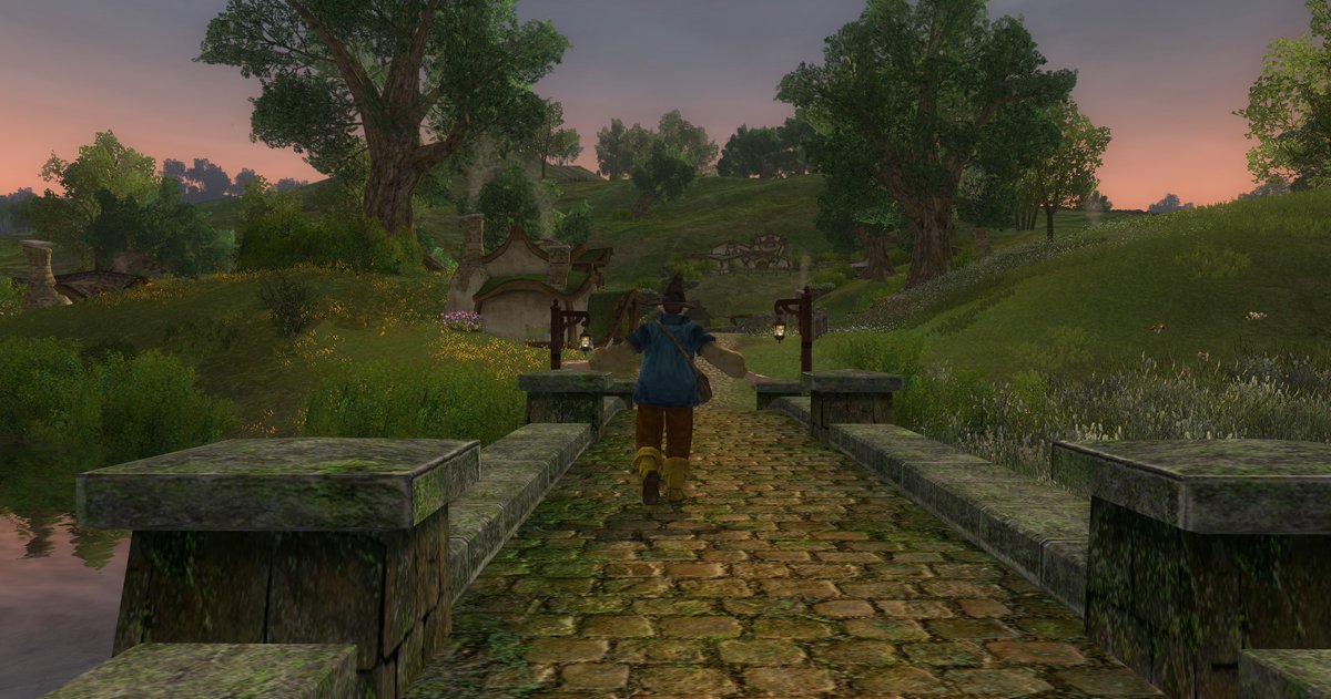 PontinFinnberry's tweet photo. New costume at the harvest festival, Guise of Tom Bombadil, you can get at Mogo Bracegirdle for mithril coin is quite nice #Lotro #lotrofamily https://t.co/rPWKIKqFXx