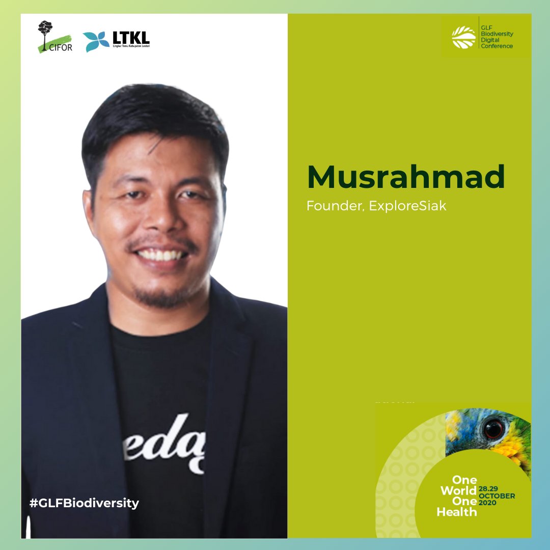 From the  #community sectors, we have Musrahmad from  #Siak sharing about the contribution done by the community which could boost the nature-based economy and achieving sustainable goals.  #GLFBiodiversity
