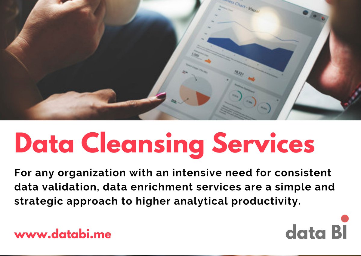 For any organization with an intensive need for consistent data validation, data enrichment services are a simple and strategic approach to higher analytical productivity.

Visit: databi.me

Email: info@databi.me

#dataanalytics #datascience #datanalysis #Analytics