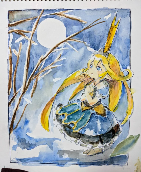 月と雪とシャルロッテちゃそ 