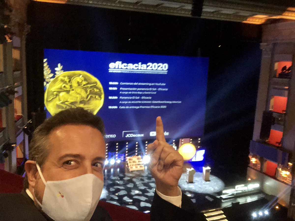 Gustweeted's tweet photo. Premios Eficacia2020 #TeatroReal la publicidad es democracia, es negocio, es crecer. I ❤️ Publi https://t.co/K1C1dQxQz7