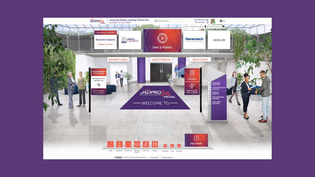 JADPRO's tweet photo. There is still a lot to explore at #JADPROLive before the cardio-oncology session this afternoon. Visit the #PosterHall, #ExhibitHall, #Networking or #Wellness Lounges and of course the Resources in the Help Desk area! https://t.co/dybd09DHYD https://t.co/eHRfFtffBP