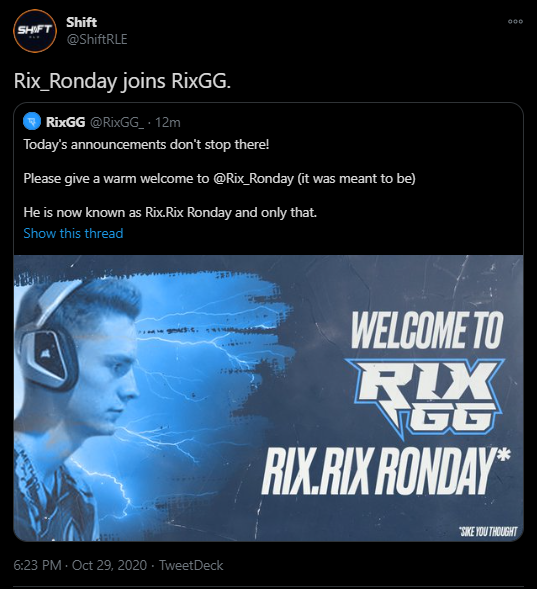 Out Of Context RL Esports (@outofcontextrle) on Twitter photo 