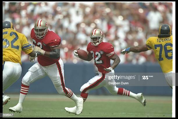 In Week 3, all teams wore throwbacks.The  #49ers were in SoCal to take on the  #LARams. This would be the debut of the 1955 throwbacks. Since the Rams wore 1951 yellow uniforms, the Niners countered with red jerseys marking a rare color-on-color game.Continue thread.
