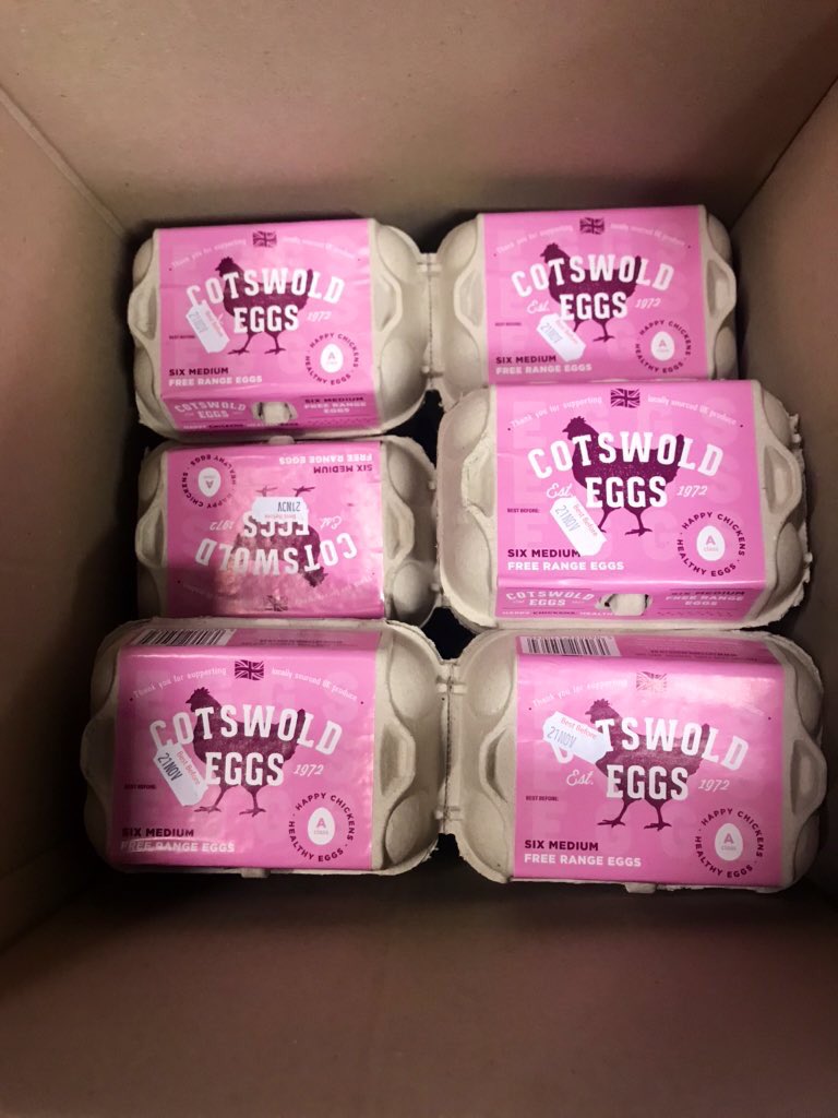 Massive thanks to Cotswold Eggs for the incredible donation to go in our Pay It Forward boxes to support struggling families. Looking forward to working with these guys very soon... keep your eyes peeled 👀🥚🍳 #cotswoldvegbox #payitforward