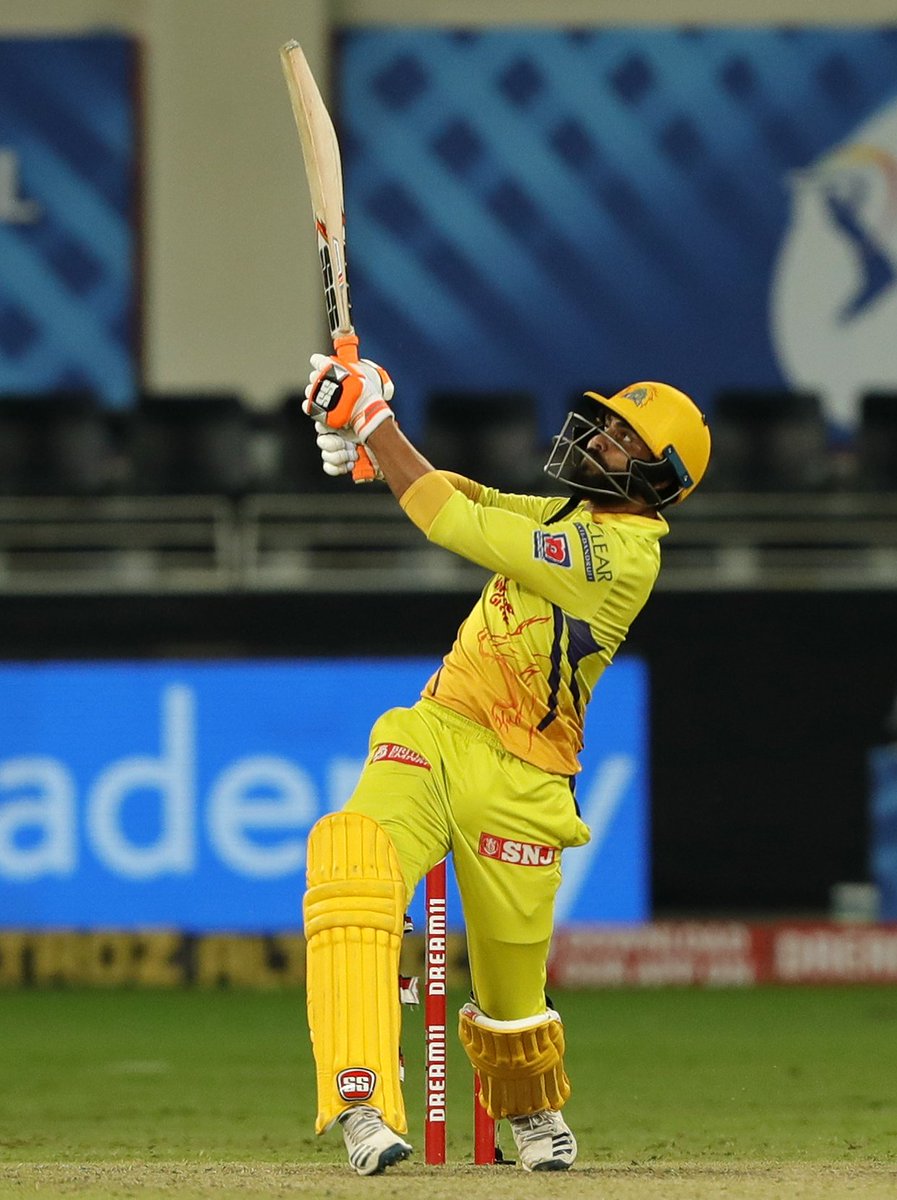 ChennaiIPL's tweet photo. WINTAGE FINISH 😍🦁💛 

@imjadeja #Yellove #WhistlePodu #WhistleFromHome #CSKvKKR https://t.co/T08MaH8SH8