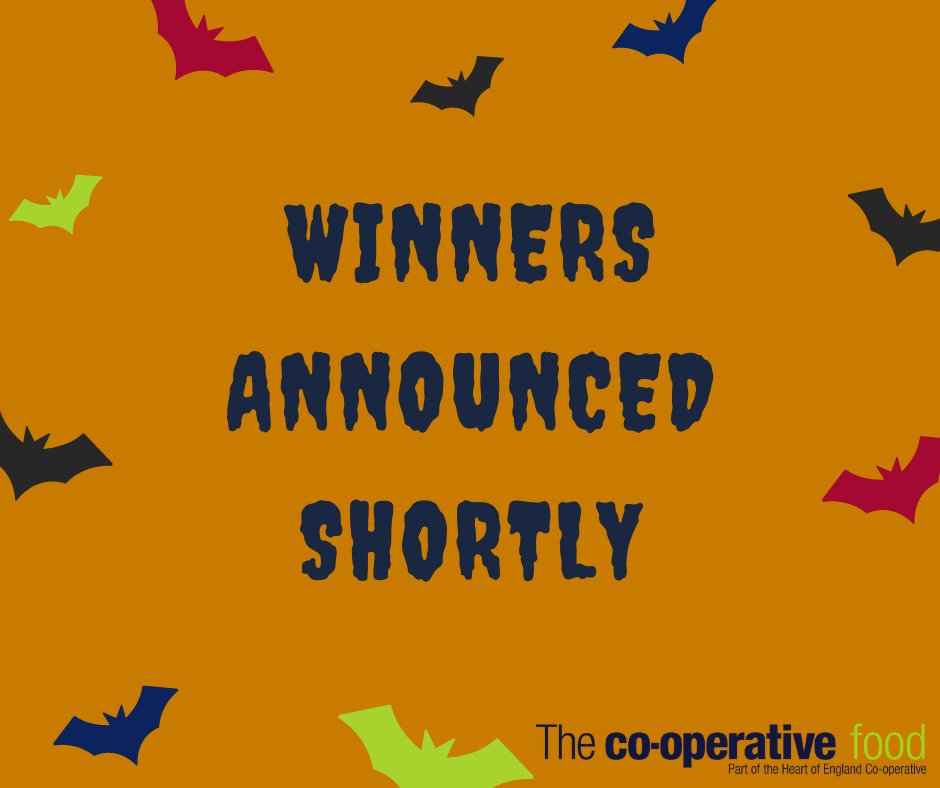 If you entered our Halloween competition then stand by......