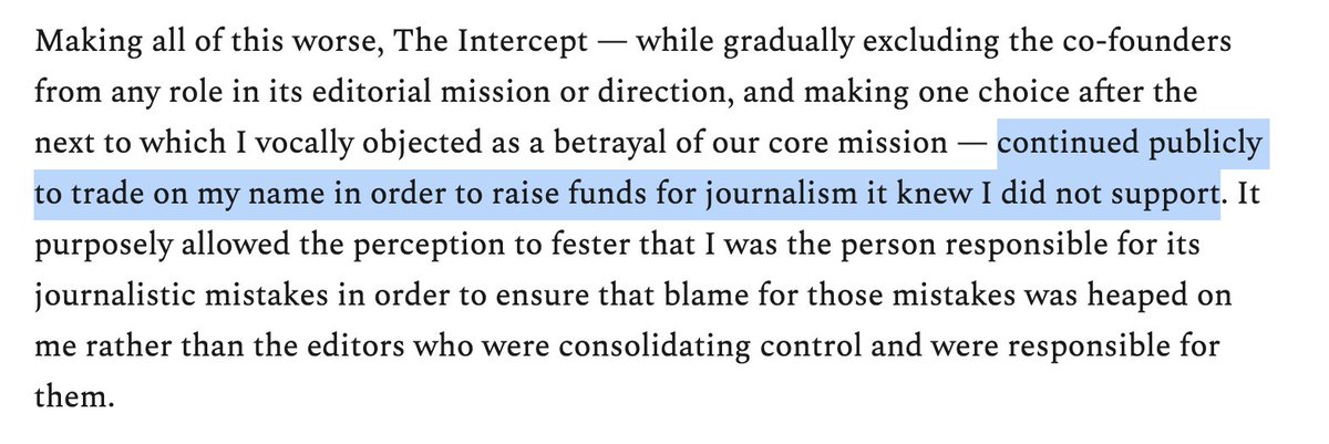 Reminder that the Intercept raised funds off of Glenn Greenwald making false claims about why I went to the FBI.  https://greenwald.substack.com/p/my-resignation-from-the-intercept