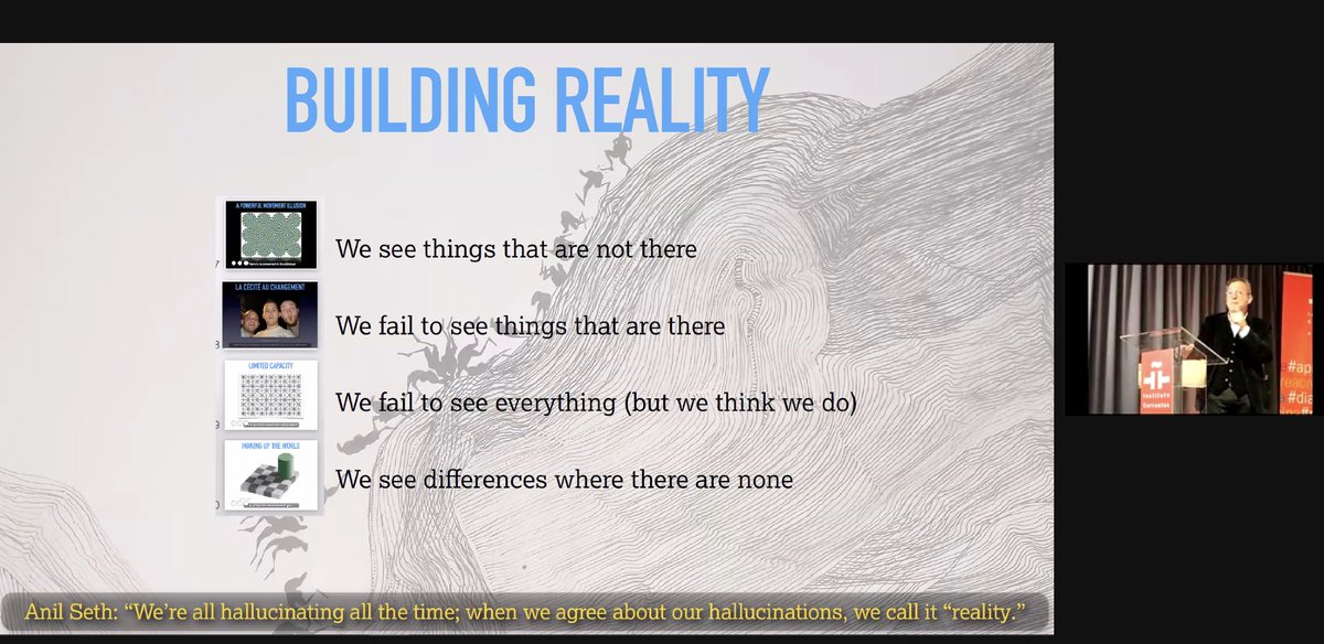 juansarasua's tweet photo. "We are hallucinating all the time. Reality is just a collective hallucination" @axelcleeremans
#SPreadScience #DecipheringTheHumanEssence #SpanishInfluencers #CEBESciComm https://t.co/pjkuh91o3R
