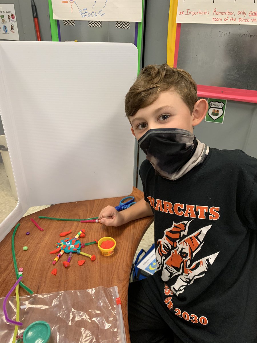 HaworthChristy's tweet photo. 3rd graders designed their own spooky monsters (STEM project) today @mspamdavis @BristolSuper https://t.co/FhDv0kWJ7O