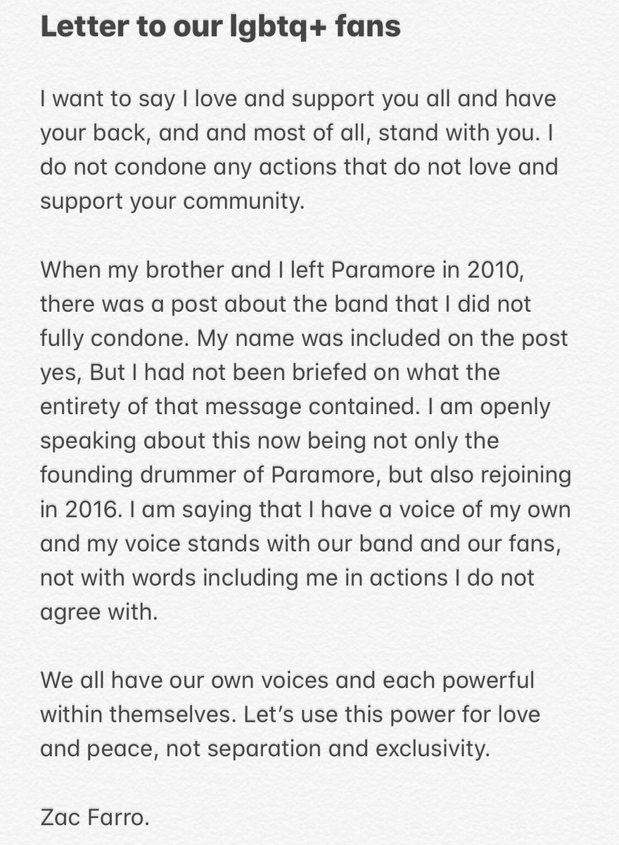 Zac Farro tweet media