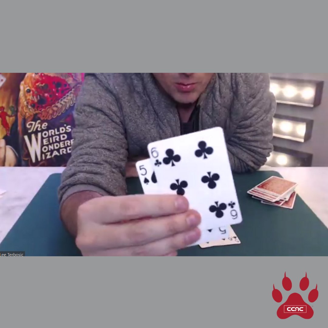 CCACStudentLife's tweet image. Who joined us last night for Lee Terbosic’s virtual magic show?! Jaws were dropping as he taught us some sleight of hand tricks and solved a Rubik’s Cube in his mouth!  Thank you @leeterbosic for the fantastic show.  

#LeeTerbosic #VirtualMagic #CCAC