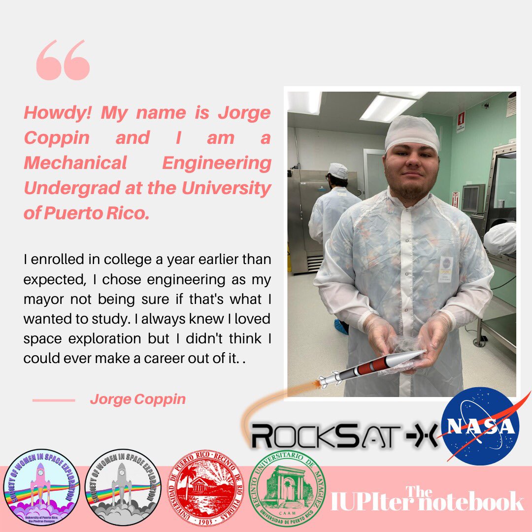 SWISEuprrp's tweet photo. The IUPIter notebook❤️:
Meet Jorge Coppin! ☄️✨
#TheIUPIternotebook #UPRRP #UPR https://t.co/Myo2pQYMy9