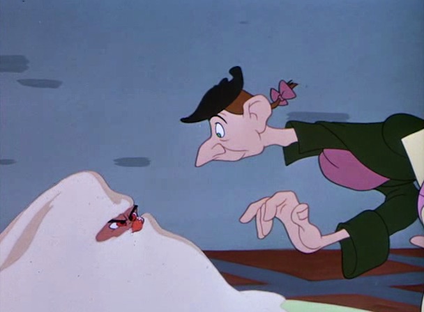 A nice moment in this sequence: Ichabod covering up Brom with flour before he “erupts”—a very Chaplin-esque touch.