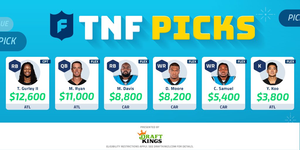 .@draftkings' picks for tonight's #ATLvsCAR matchup! https://t.co/WB4adhlZdQ