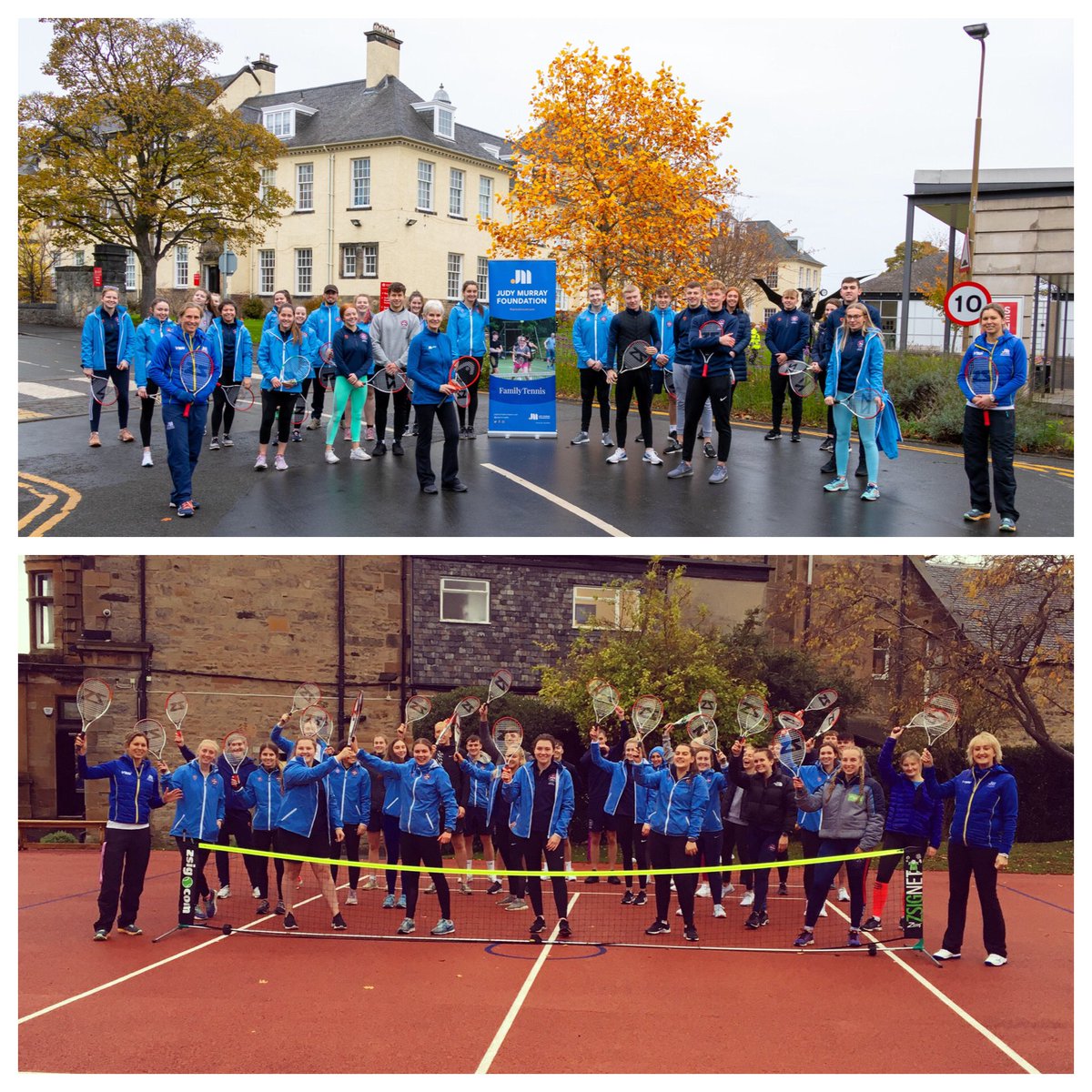 Fantastic day delivering <a href="/JudyMurray/">judy murray</a>Fdn starter tennis workshops to 60 <a href="/EdinburghUni/">The University of Edinburgh</a> PE students during <a href="/MorayHouseCLPL/">Moray House Professional Learning & Leadership</a> week ahead of placement.

Real buzz working with @JudyMurray <a href="/LauraMiddlet0n/">Laura Middleton</a> &amp; Maz during Scottish Women &amp; Girls in Sport week! 👌🎾👭 
#SheCanSheWill