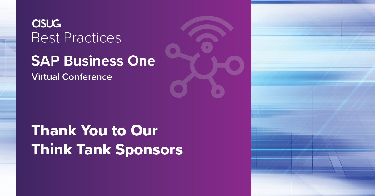 ASUG Best Practices: SAP Business One tweet media