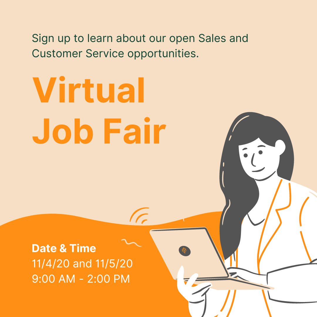 primaryservices's tweet image. We are hosting a virtual job fair! If you are looking for a Sales or Customer Service role, make sure to sign up to learn more about our open positions. More info: ow.ly/wVHq50C5x2X