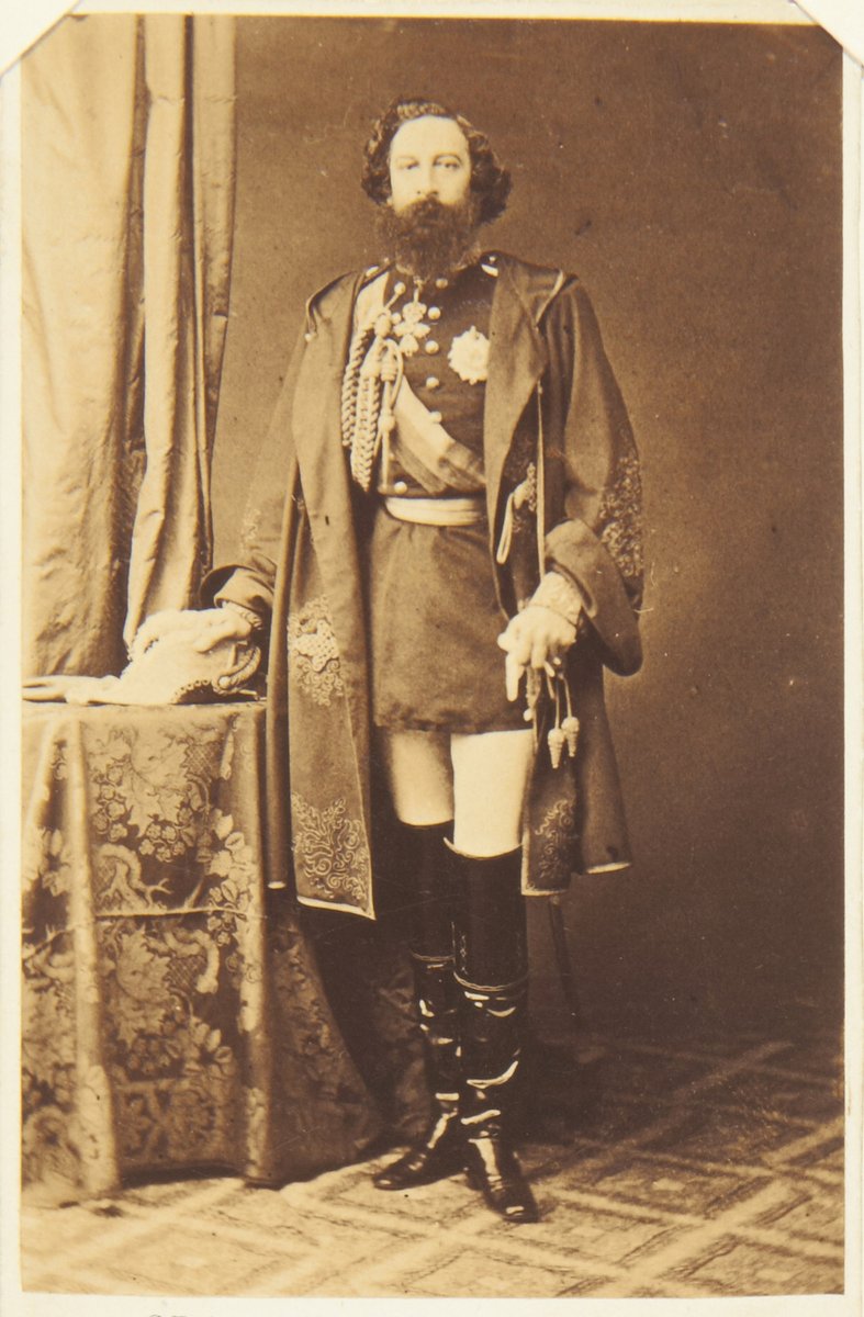 OldPortraiture's tweet photo. Born #OnThisDay in 1816: #FerdinandII (1816-85), King of Portugal jure uxoris as the husband of Queen #MariaII
Photographic portrait by an Unknown Artist, 1861
#SaxeCoburgGothaKoháry #Braganza https://t.co/F3P1lZEaP5