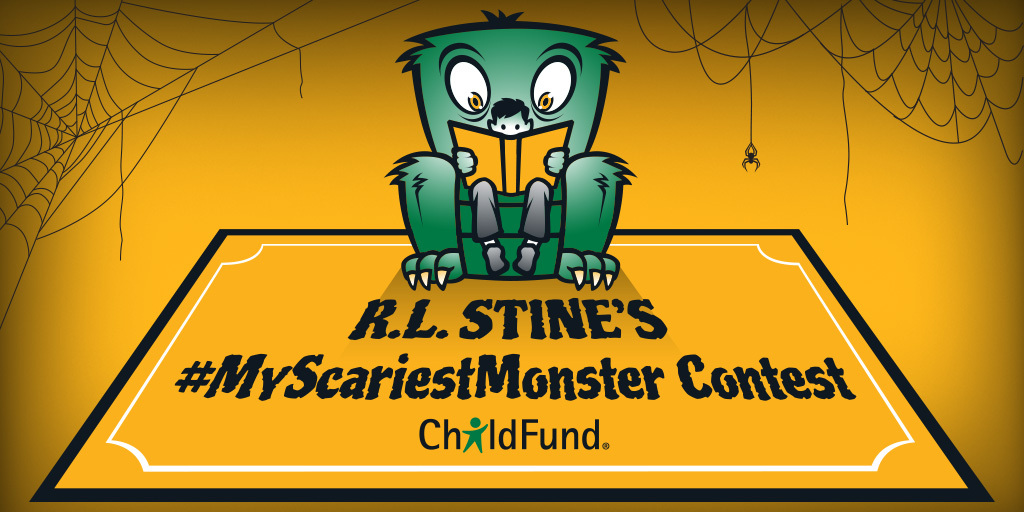 ChildFund International, with the help of author <a href="/RL_Stine/">R.L. Stine</a>, is helping kids &amp; teens become published writers through the #MyScariestMonster contest.

Follow <a href="/ChildFund/">ChildFund</a> to be notified of the winning entries to read with your family this #Halloween.