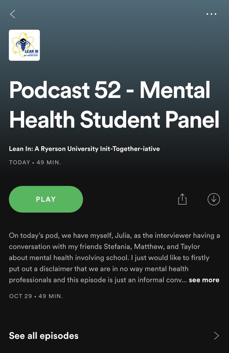 RyersonChemBio's tweet image. Another Pod Out! For students out there struggling or faculty who want to know how students are feeling this episode is for you🎧
