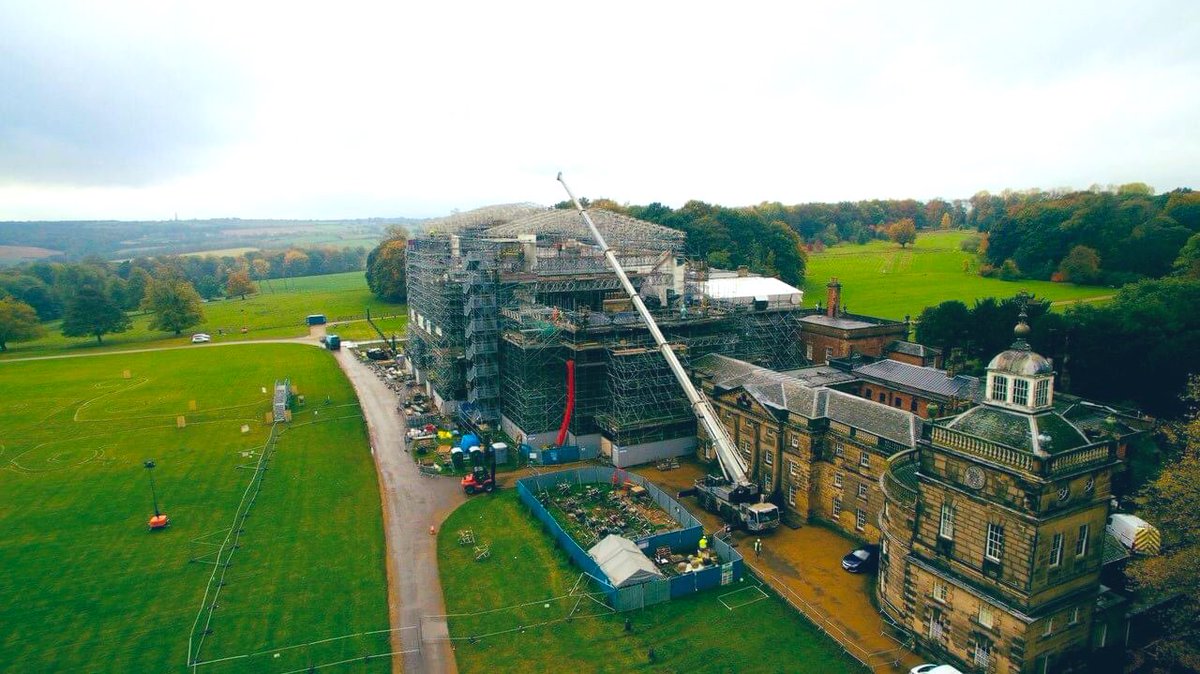 Wentworth_House's tweet photo. Following the #restoration of the roof of our great house, the scaffolding is now coming down. We will be sharing a timelapse video from our project managers @WoodheadGroup very soon in the meantime here are just a few images to show the progress.
#WentUpWorthIt #LoveConstuction https://t.co/lF6LUHekpd