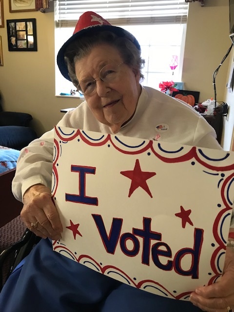 CedarRidgeHC's tweet photo. Practicing our civil duty.  We voted.  Have you? https://t.co/vZwGIOyVEb
