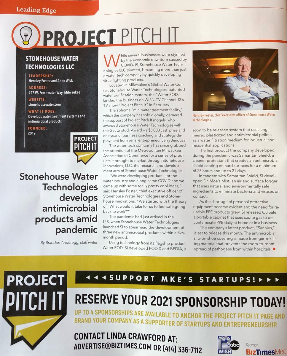 StonehouseWater's tweet image. Stonehouse is featured in the latest issue of Milwaukee Business Journal! #ProjectPitchIt #MKEBizJournal