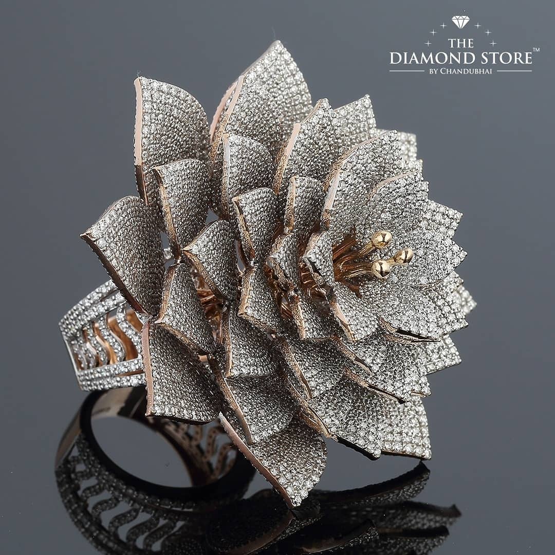 Kotti Srikanth Ring With 7801 Diamonds Diamond Store By Chandubhai