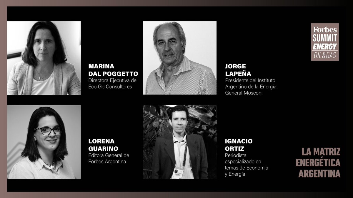 forbesargentina's tweet photo. Ahora, en #ForbesEnergy, analizamos la matriz energética argentina junto a @mdalpog, directora de @EstudioEcoGo, y @LapenaJorge, presidente del @IAEMOSCONI. Mirá el summit en vivo acá: https://t.co/BQKIUWqmaP https://t.co/fo10o64Rqw