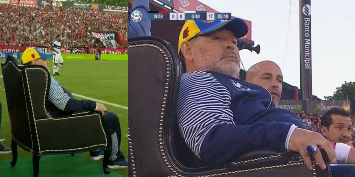What we didn't know at the time is that Diego Maradona had been given an outrageous throne to sit on at the sideline. It was all over the news after the game but we were not too aware at the time as all the focus was on the football being played on the pitch...