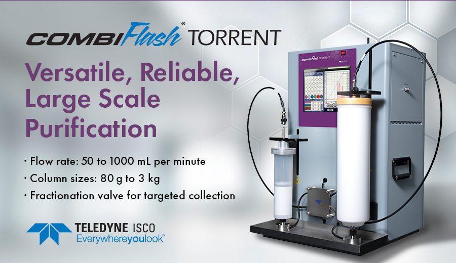 TeledyneIsco's tweet photo. Rapidly scale up flash purification with the feature-rich #CombiFlash Torrent. Learn more: https://t.co/wfDpDdsg92
#Chromatography #TeledyneISCO https://t.co/GCUTGS4A80