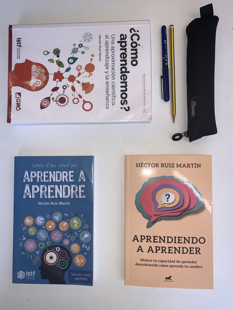 MariaArb7's tweet photo. Llibres indispensables per conèixer com aprèn el nostre cervell d’@hruizmartin... en 3 formats diferents: per a docents, alumnat i públic en general. Teniu per triar... o no 😅 #aprendreaaprendre #comaprenem #lesmeueslectures #lecturesrecomanades https://t.co/15xYBDRElF