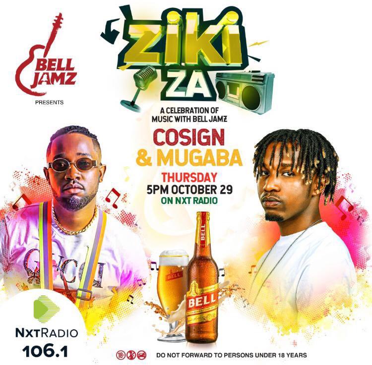 DjRoja's tweet photo. we have a new season of #NxtZikiZa starting today at 5pm... #BellJamzZikiZa @CosignYenze #Mugaba https://t.co/10TCjSTZlN
