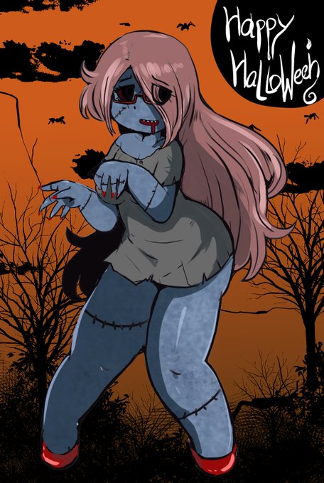 今年のハロウィンもゾンビコスのオフパコちゃん #ハロウィン 