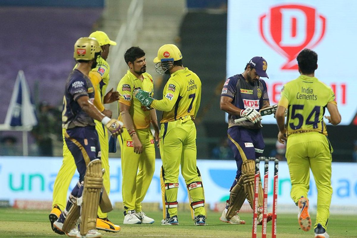 #IPL2020 MATCH 49! All set to start; #CSK win the toss and opt to field first. Gill and Rana are #KKR's openers. LIVE UPDATES: sify.com/sports/cricket… #CSKvsKKR | #KKRvsCSK | #Dream11IPL