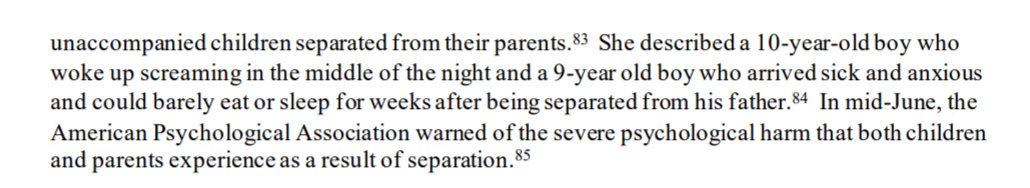 When children were taken away from their parents so cruelly, they broke down pyschologically and physically.Shelter operators reported horror stories, including children who'd wake up screaming in the middle of the night and others who "could barely eat or sleep for weeks."